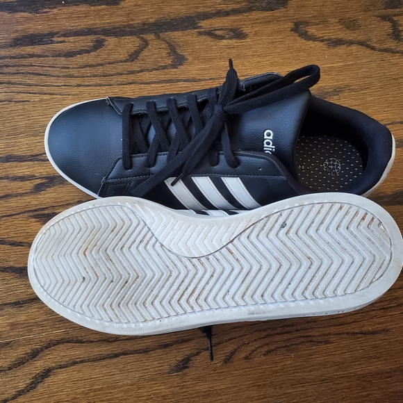 Adidas Men's Black Sneakers Grand Court Cloudfoam - Picture 2 of 5